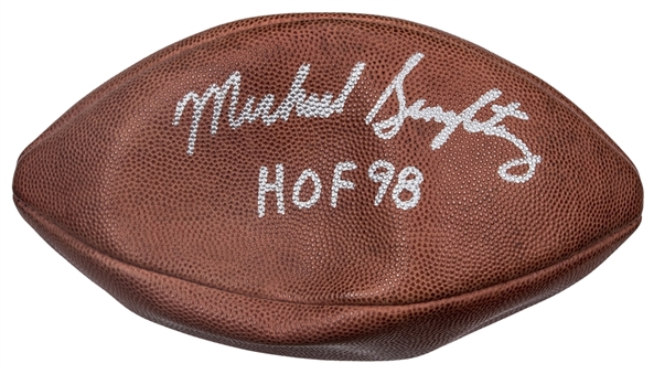 Mike Singletary Signed & "HOF 98" Inscribed Wilson Super Bowl XX Football (Singletary LOA)